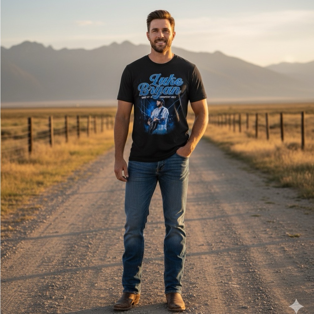 Luke Bryan Black‎ Graphic T-Shirt